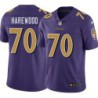 Ravens #70 Ramon Harewood Purple Jersey