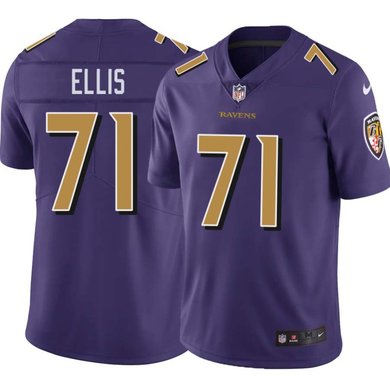 Ravens #71 Justin Ellis Purple Jersey