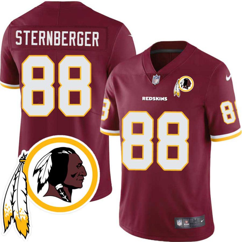 Jace Sternberger #88 Redskins Head Patch Burgundy Jersey