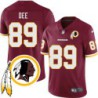 Bob Dee #89 Redskins Head Patch Burgundy Jersey