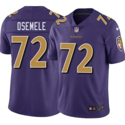 Ravens #72 Kelechi Osemele Purple Jersey