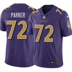 Ravens #72 J'Vonne Parker Purple Jersey