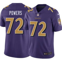 Ravens #72 Ben Powers Purple Jersey