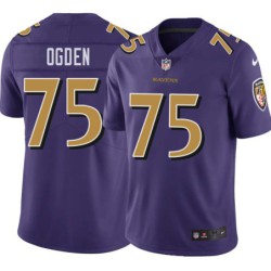 Ravens #75 Jonathan Ogden Purple Jersey