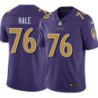 Ravens #76 David Hale Purple Jersey