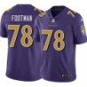 Ravens #78 Dan Footman Purple Jersey