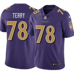 Ravens #78 Adam Terry Purple Jersey