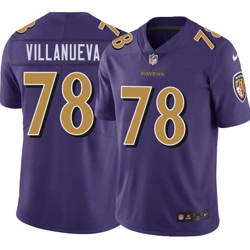 Ravens #78 Alejandro Villanueva Purple Jersey