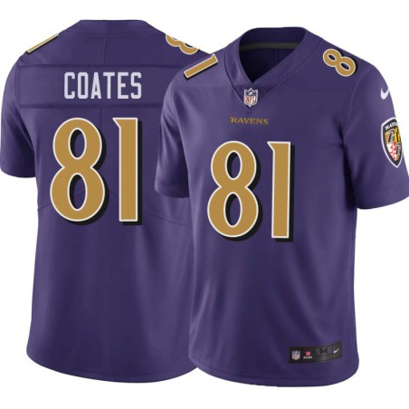 Ravens #81 Ben Coates Purple Jersey