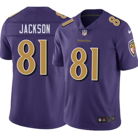 Ravens #81 Michael Jackson Purple Jersey