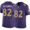 Ravens #82 Derrick Alexander Purple Jersey