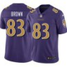 Ravens #83 Daniel Brown Purple Jersey