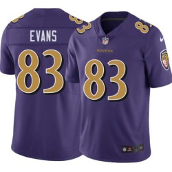 Ravens #83 Lee Evans Purple Jersey