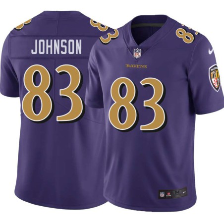 Ravens #83 Patrick Johnson Purple Jersey