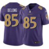 Ravens #85 Greg DeLong Purple Jersey