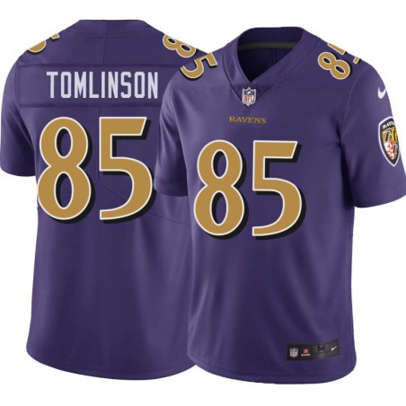 Ravens #85 Eric Tomlinson Purple Jersey