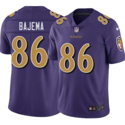 Ravens #86 Billy Bajema Purple Jersey