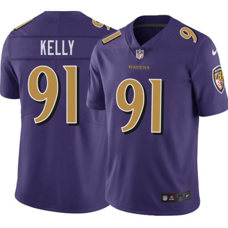 Ravens #91 Xavier Kelly Purple Jersey