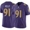 Ravens #91 Xavier Kelly Purple Jersey