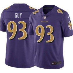 Ravens #93 Lawrence Guy Purple Jersey