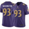 Ravens #93 Keith Washington Purple Jersey