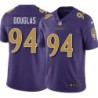 Ravens #94 Marques Douglas Purple Jersey