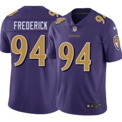 Ravens #94 Mike Frederick Purple Jersey