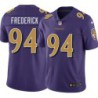 Ravens #94 Mike Frederick Purple Jersey