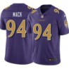 Ravens #94 Isaiah Mack Purple Jersey