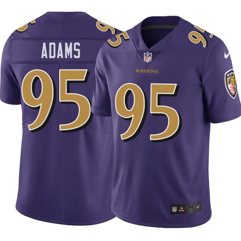 Ravens #95 Sam Adams Purple Jersey