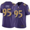 Ravens #95 Rick Lyle Purple Jersey