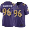 Ravens #96 Broderick Washington Jr. Purple Jersey