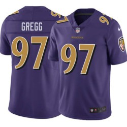 Ravens #97 Kelly Gregg Purple Jersey