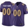 Ravens #00 Custom Purple Jersey