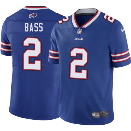 Bills #2 Tyler Bass Authentic Jersey -Blue