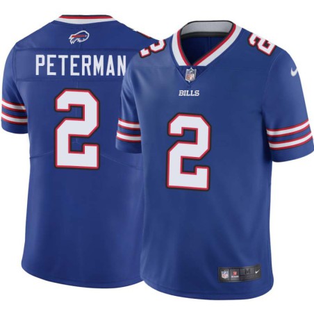 Bills #2 Nathan Peterman Authentic Jersey -Blue