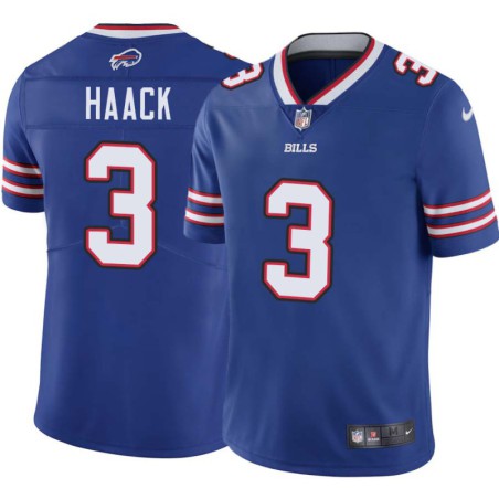 Bills #3 Matt Haack Authentic Jersey -Blue