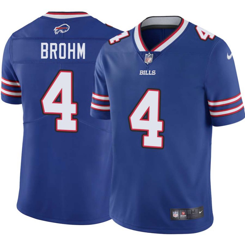 Bills #4 Brian Brohm Authentic Jersey -Blue