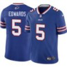 Bills #5 Trent Edwards Authentic Jersey -Blue