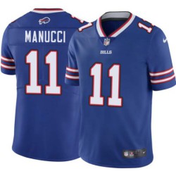 Bills #11 Dan Manucci Authentic Jersey -Blue