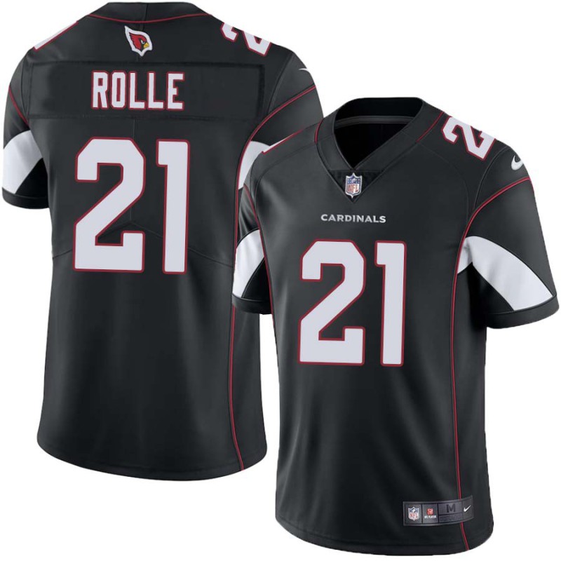Cardinals #21 Antrel Rolle Stitched Black Jersey