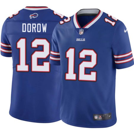 Bills #12 Al Dorow Authentic Jersey -Blue