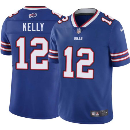 Bills #12 Jim Kelly Authentic Jersey -Blue