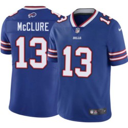 Bills #13 Brian McClure Authentic Jersey -Blue