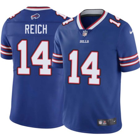 Bills #14 Frank Reich Authentic Jersey -Blue