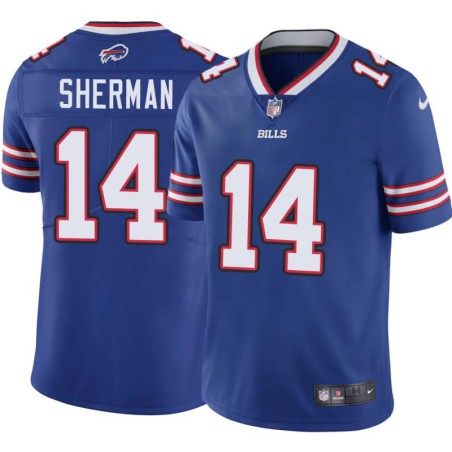 Bills #14 Tom Sherman Authentic Jersey -Blue