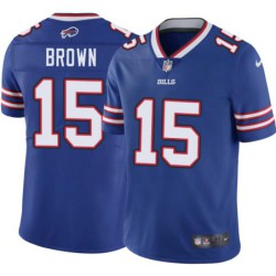 Bills #15 John Brown Authentic Jersey -Blue