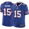 Bills #15 John Brown Authentic Jersey -Blue