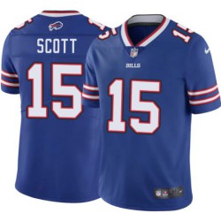 Bills #15 Da'Mari Scott Authentic Jersey -Blue