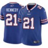 Bills #21 Mike Kennedy Authentic Jersey -Blue